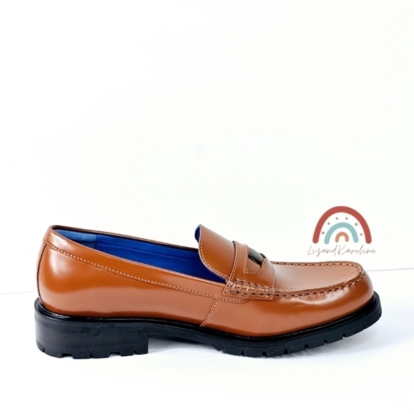 New! Free People Liv Leather Penny Loafers - Picture 8 of 16